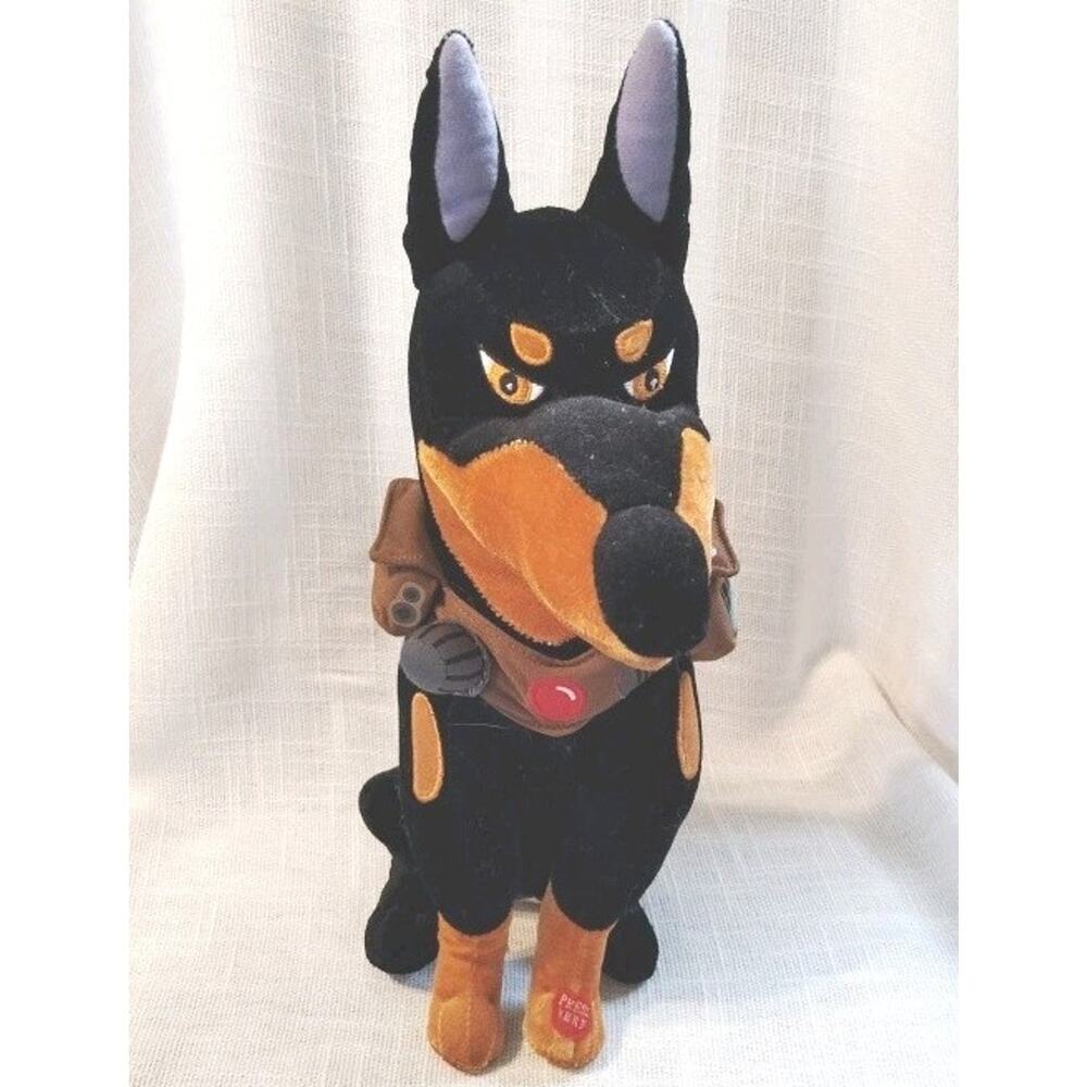 Disney Pixar UP Alpha Doberman Funny Voice Talking Plush WORKS